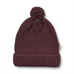 Wheat beanie Alphie - Aubergine